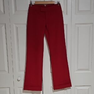 Palmettos Red Straight Leg Dress Pants Size 3